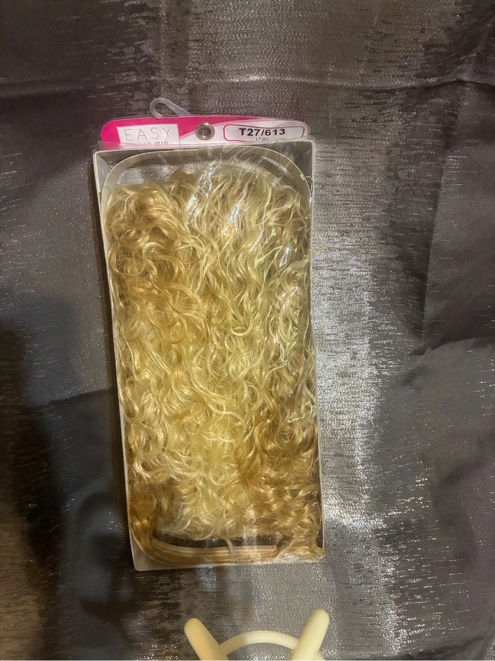 Blonde Curly Long Women's Synthetic half-Wig - Natural Blonde